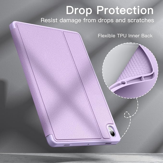 JETech Folio Case for Samsung Galaxy Tab S11 Black | Multi-Angle Stand Cover S Pen Holder Slim Protective Cover Auto Wake/Sleep