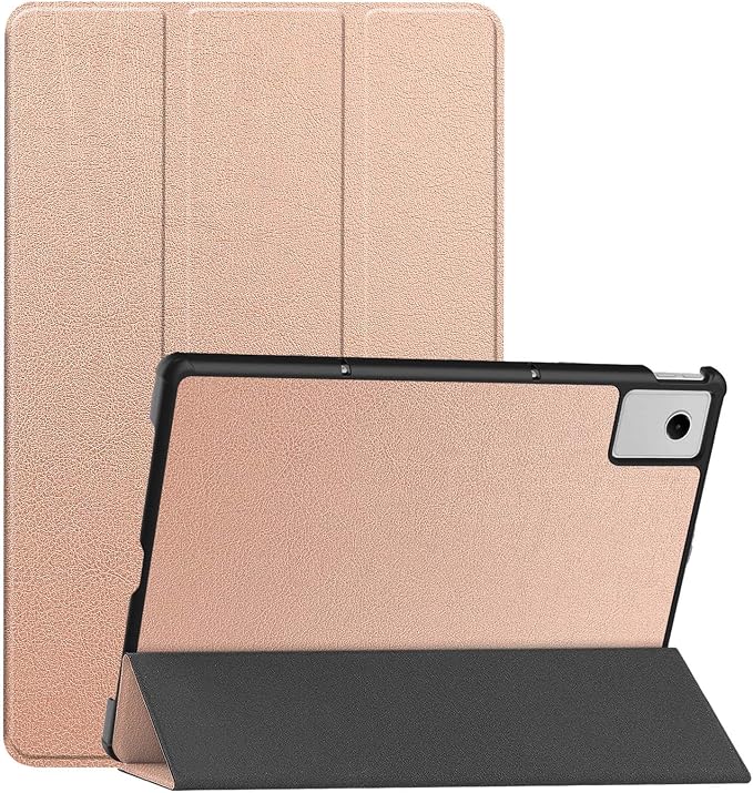 Case for Lenovo Idea Tab Plus 12.1 Inch Tablet 2025 (Black) | Scratch Resistant Leather Texture Cover with Trifold Stand Auto Sleep/Wake