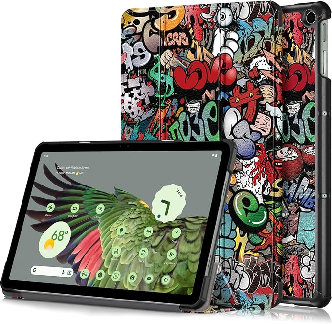 Case for Google Pixel Tablet 11inch 2023 Release Folio Slim Cover Lightweight Hard Shell Protective Case with Multi-Angle StandBlack