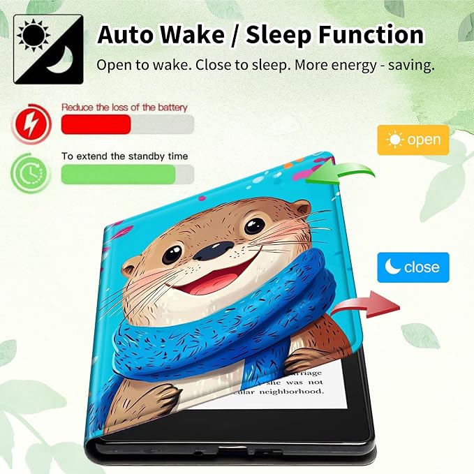 Case for 10.2 Kindle Scribe (2024/2022 Release) Slim PU Leather Lightweight Adjustable Stand Smart Shell Cover with Auto Wake/Sleep for 10.2 Amazon Kindle Scribe E-ReaderA Dog