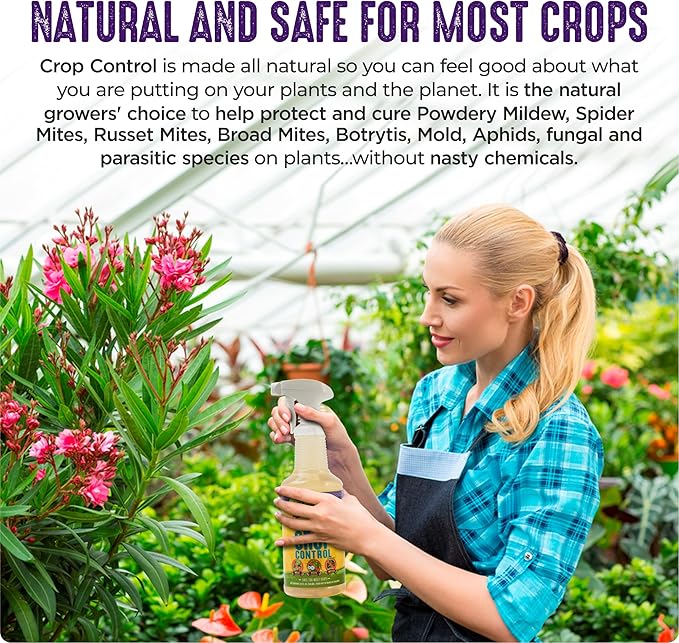 Trifecta Crop Control Insecticidal Soap for Plants | All Natural Fungicide for Plants | Spider Mite Killer Indoor Plants, Food Safe Commercial Grade Pesticide, Herbicide, Spider Mites Spray for Plants