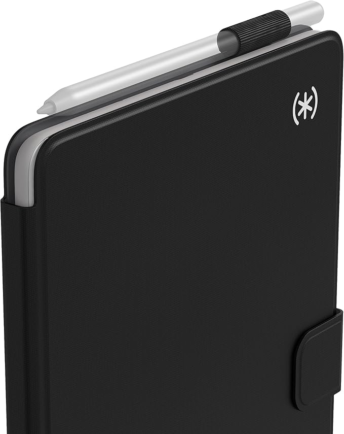 Speck Google Pixel Tablet Case &amp Stand 2023 - Slim Foldable Design Adjustable Viewing Angles Camera Lens Protection Google Pixel Tablet Stand &amp Case - On Off Magnet - Black &amp White MagF