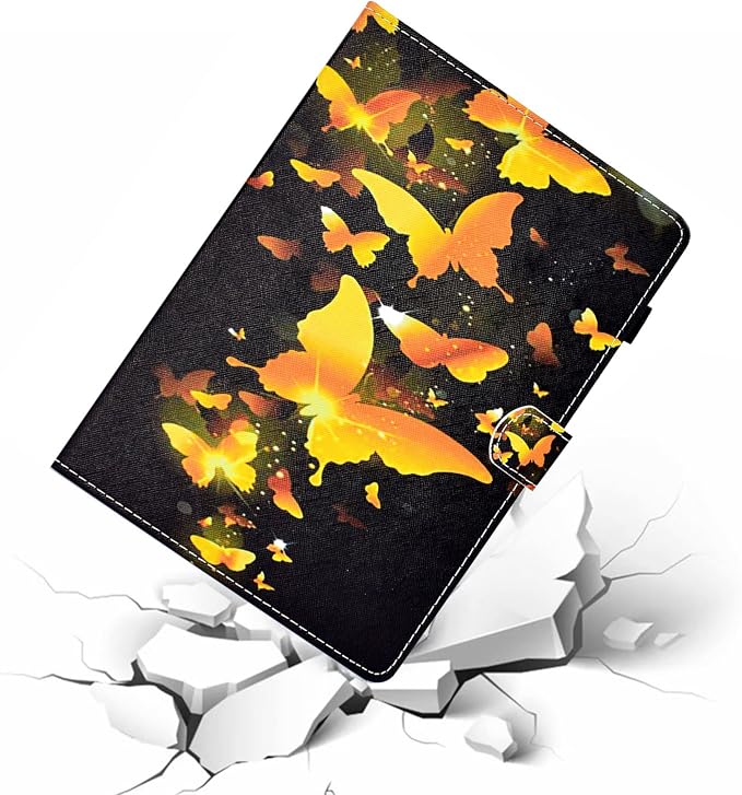 for Apple iPad 10.2 Case 2021/2020/2019 iPad 9th/8th/7th Generation Smart Cover with Pencil Holder [Auto Wake/Sleep] PU Leather Stand Folio Tri-fold Shockproof Thin Shell Colored Graffiti