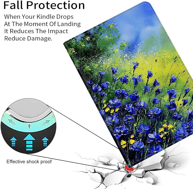 Case for Kindle Scribe 10.2 Inch (2022 Released) PU Leather Cover with Auto Sleep Wake for 10.2 Kindle Scribe Alpaca with Glasses