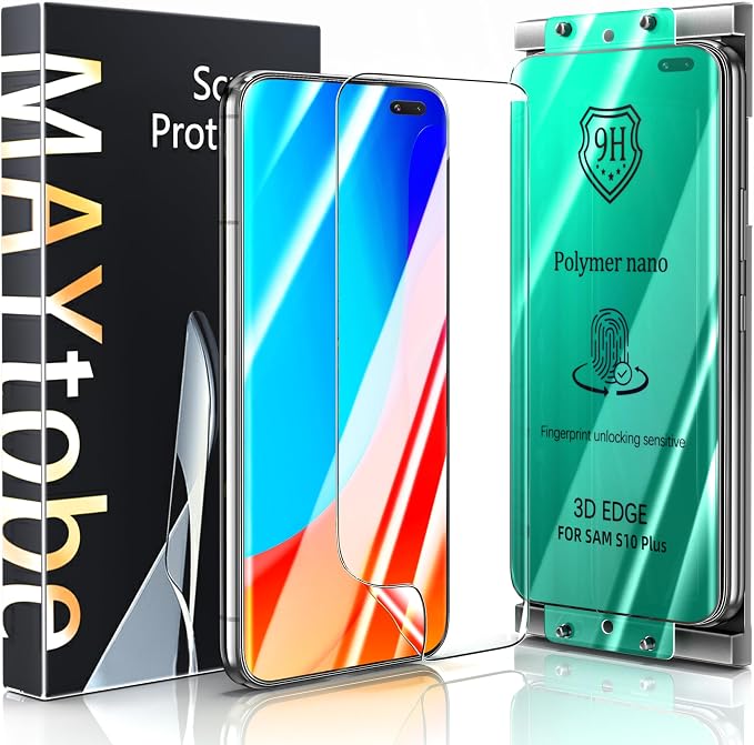 MAYtobe [2-Pack Screen Protector for Samsung Galaxy Note 9 Ceramic film with Installation Tray Easy Installation 3D Curved Bubble Free Anti-Scratch