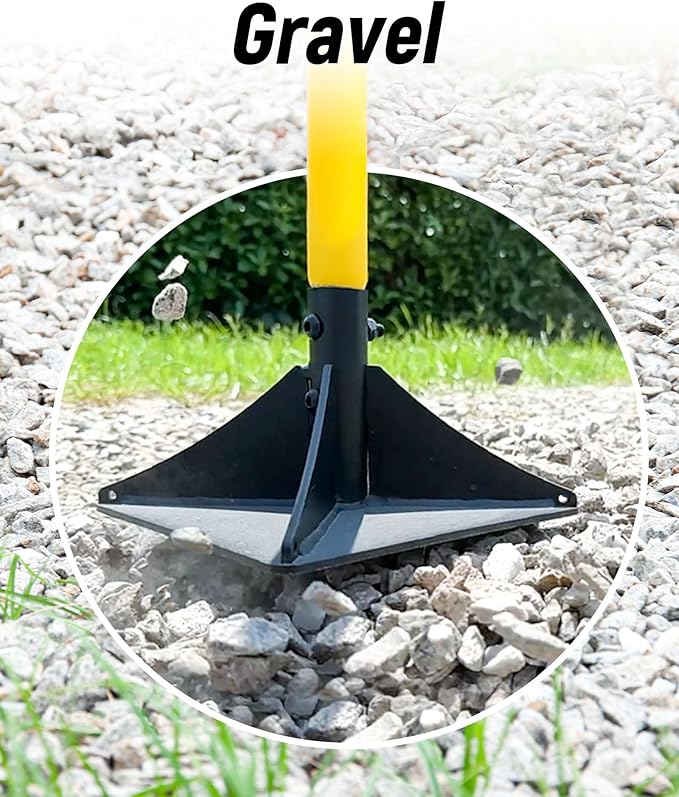 10"x10" Steel Tamper with 48" Handle, Heavy Duty Hand Compactor Tool for Leveling Soil, Gravel, Sand, Asphalt, Ground, Paver, Driveway, Garden, Yard and Blacktop Repair