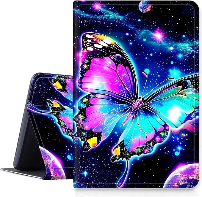 DIGTIALLL Case for Amazon Kindle Fire 7 Inch Tablet (9th/7th/5th Generation 2019/2017/2015 Release) PU Leather Smart Protective Cover with Auto Sleep/WakeBeach Palm Trees