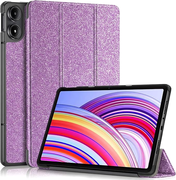Caweet Case for Xiaomi Redmi Pad 2 PRO 12.1 Inch 2025 Released Lightweight Hard Back Shell Tri-Fold Stand Cover with Auto Sleep/Wake Almond Blossom