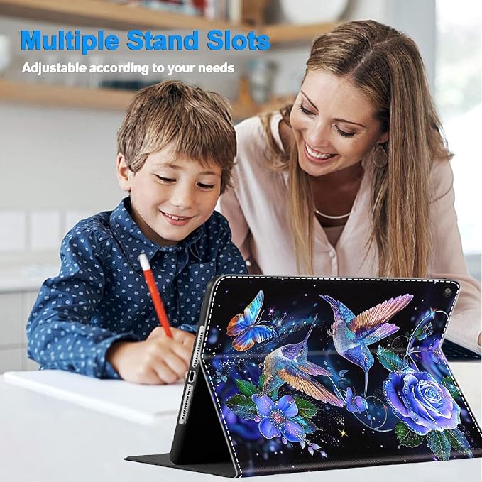 Case for iPad 10th Generation (2022 Release) 10.9 Inch Durable Shockproof Protective Cover for New iPad 10th gen 10.9 2022 Elephant Sunflower
