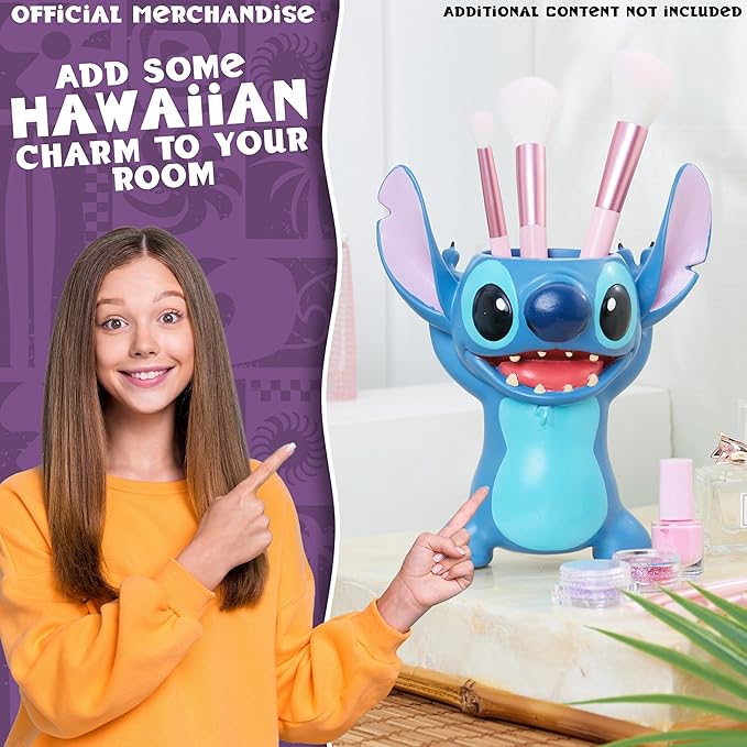Disney Stitch 3D Pen Holder for Desk, Cute Pencil Holder Desk Organizer for Office, Home Storage Box, Secret Santa Gifts