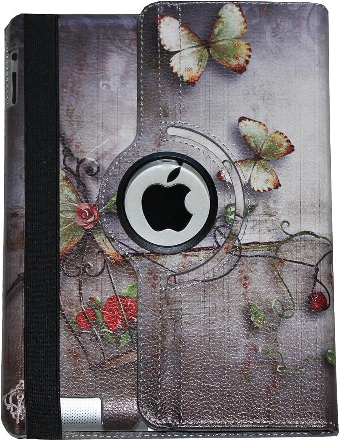 Case for iPad 9.7 2018/2017 Rotating Stand Smart Magnetic Auto Wake Up/Sleep Cover for A1893 A1954 A1822 A1823 MP2G2LL/A MP2J2LL/A MPGT2LL/A MPGW2LL/A MP2F2LL/A MP2H2LL/A (Crocodile)