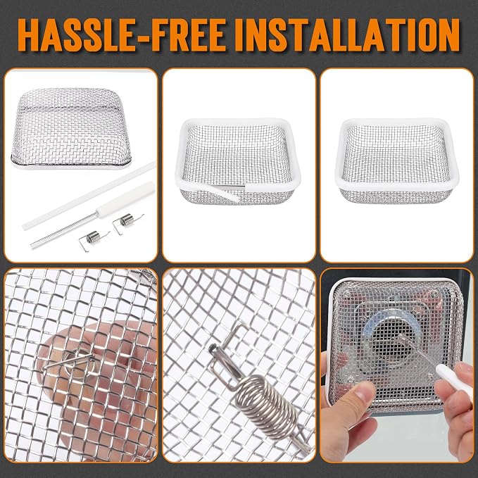 TONDA RV Furnace Vent Screen, Bug Screens Heater Vent Cover