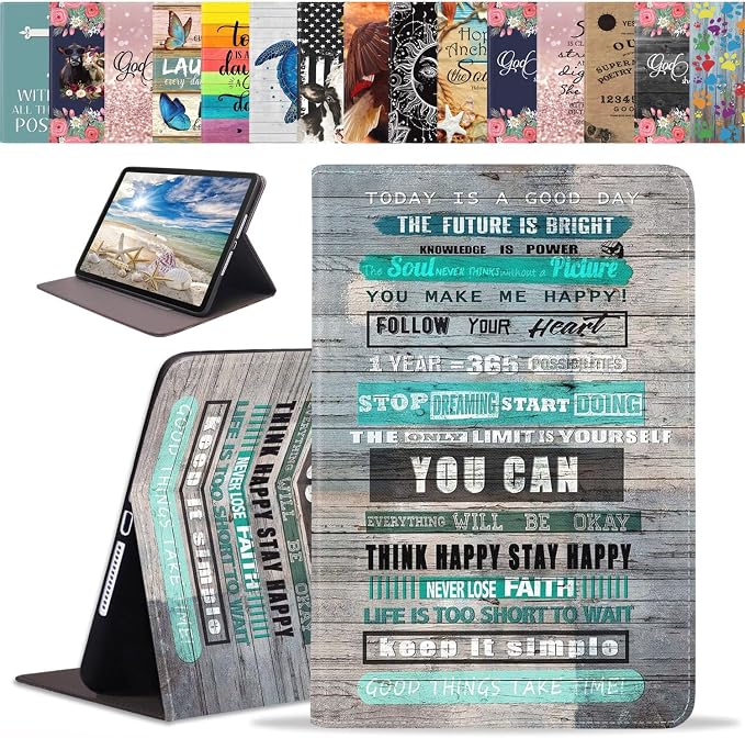 Case for iPad (A16) 11th Generation 11 Inch 2025 iPad 10th Generation 10.9 Inch 2022 Slim PU Leather Folio Smart Cover with Stand &amp Auto Wake/Sleep Bible Verse Psalm 46:10