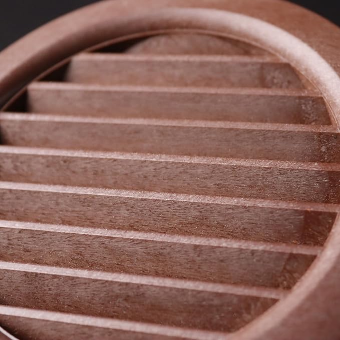 VENTS-US - 4" Brown Round Plastic Vent Cover - Compatible with 4 Inch Diameter