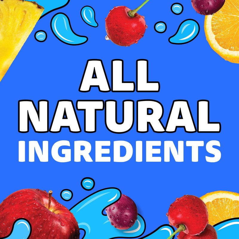 Capri Sun Flavored with Other Natural Flavor Juice Drink Blend, 30 Pouches, for School Lunches and On-the-Go Hydration, Fruit Punch, Strawberry Kiwi & Pacific Cooler, All Natural Ingredients, 6 fl oz