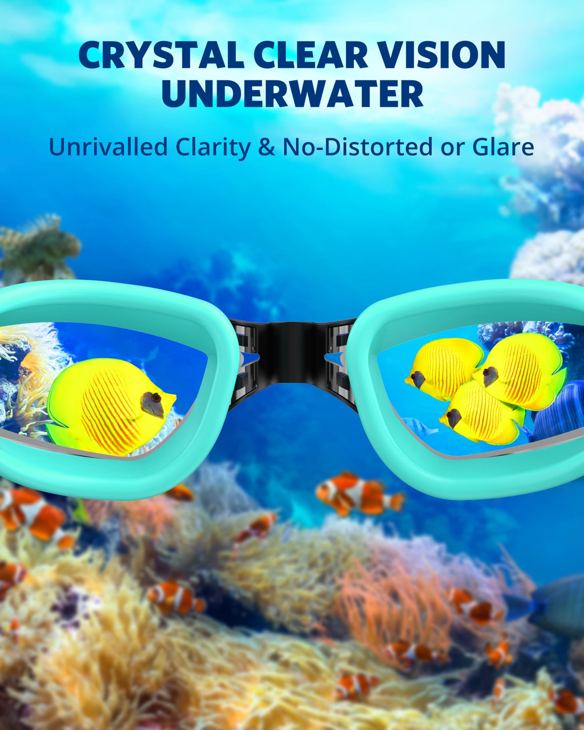 Aegend Swim Goggles, Swimming Goggles No Leaking Full Protect Adult Youth
