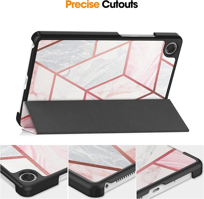 Smart Case for Lenovo Tab One / K9 8.7 Inch 2025 TB305XU/TB305FU Lightweight Trifold Stand Cover Auto Wake Sleep Blackish Green