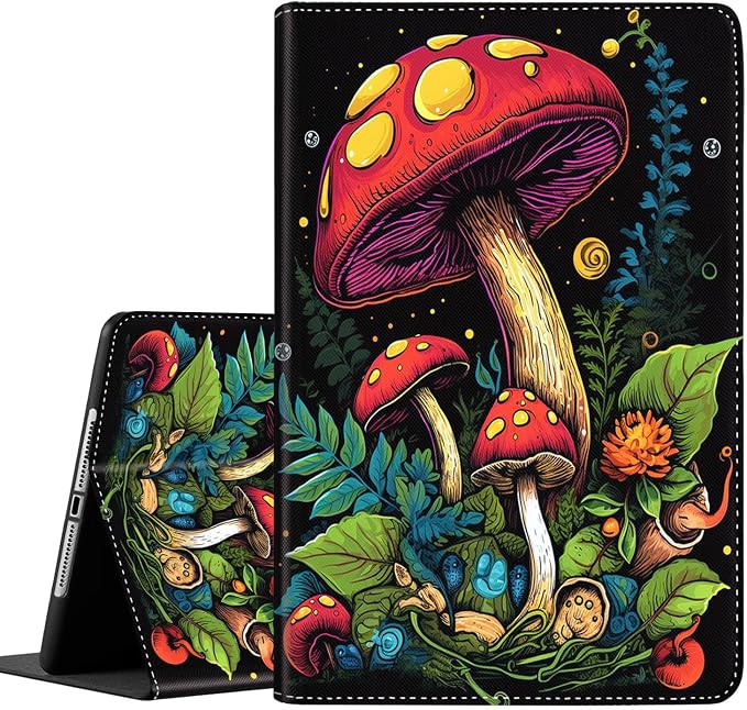 Case for Galaxy Tab A9 Plus ， Auto Sleep/Wake Multi-Angle Viewing Slim Folio Stand Cover for Samsung Galaxy Tab A9+/A9 Plus 11 Inch 2023 (SM-X210/X216/X218) Magic Mushrooms Fungus