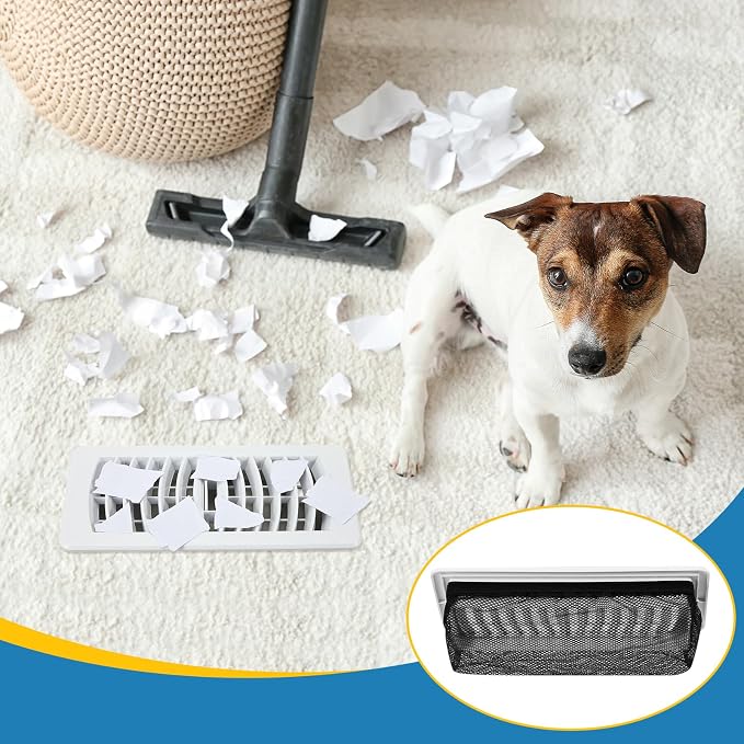 Zonon 12 Pcs 4 x 10 Inch Floor Register Cover Trap Vent Screen