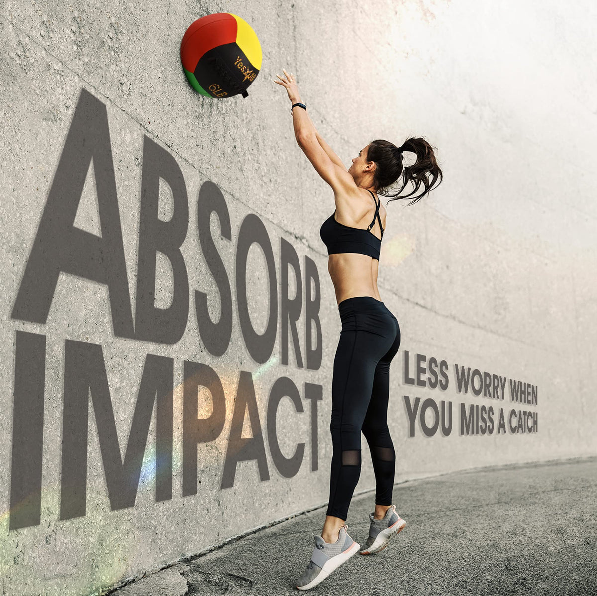 Yes4All Wall Ball - Soft Weighted Ball for Full Body Workout and Strength Exercise 6 LB