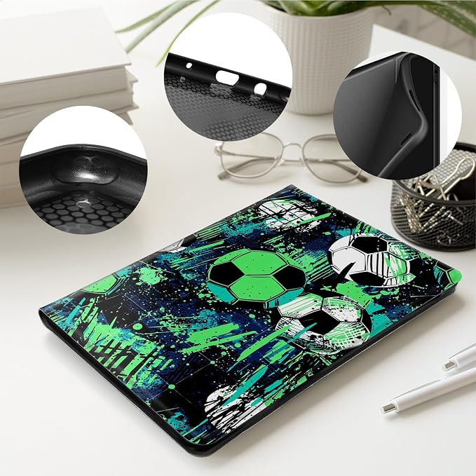 Case for All-New 7 Kindle Paperwhite 12th Gen 2024 &amp Kindle Colorsoft Signature EditionPU Leather Cover with Auto Sleep Wake FeatureAmerican Flag Eagle