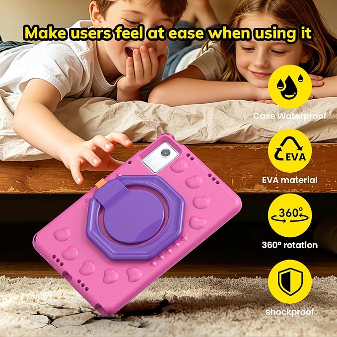 Kids Case for Lenovo IdeaTab11 2025/K11 Gen 2TB-336ZU/FU | Made of non-toxic odorless EVA materialStrong drop resistance，360 degree rotating support，Suitable for children's learning