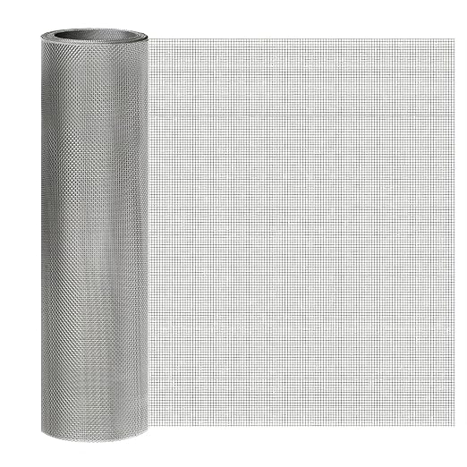 Stainless Steel Mesh Screen 20Mesh 304, 15.7" x 147" Metal Mesh Screen