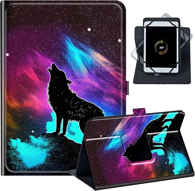 Case for Google Pixel Tablet 11 2023PU Leather 360 Degree Rotatable Kickstand Tablet Cover with Magnetic Closure for Pixel Tablet 11 2023/ All 10.5-11.5 Tablet，American Eagle with Flag