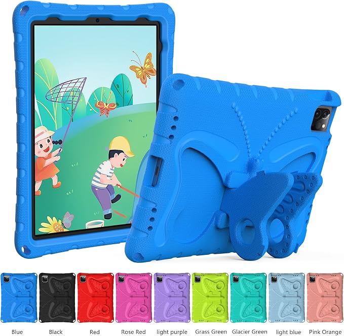 Case for iPad 11th Gen (A16) 11 inch 2025 &amp 10th Generation 10.9 2022 &amp Air 11 2025/2024 &amp Air 6/5th/4th Gen &amp Pro 11 Butterfly Shockproof Cover -Black