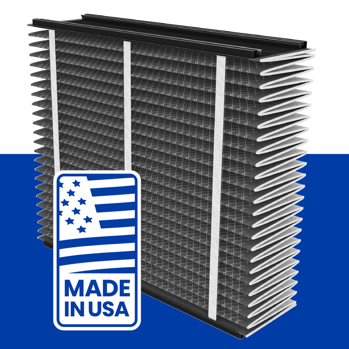 Genuine AprilAire 413CBN Replacement Filter for AprilAire Whole House Air Purifiers - MERV 13 with Carbon, Healthy Home Allergy + Odor Reduction, 16x25x4 Air Filter (Pack of 1)