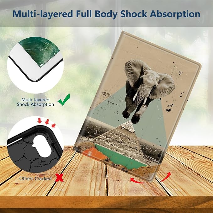 Slim Case for Samsung Galaxy Tab S11 5G 11 Inch (2025) PU Leather Tablet Cases Flip Folio Multi-Angle Viewing Stand Protective Smart Shell Cover with Auto Wake/Sleep A Crow Skull