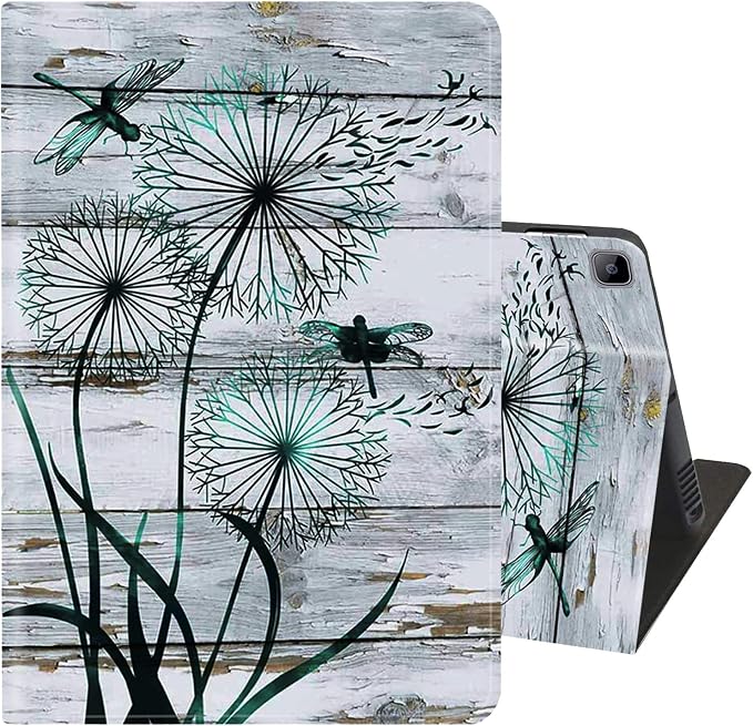 for Samsung Galaxy Tab A8 10.5 2022 Slim Case with Adjustable Stand Cover with Auto Wake/Sleep Smart Cover for Samsung Galaxy A8 10.5 Inch（SM-X200/X205/X207）- Black and White Skull Head Tree
