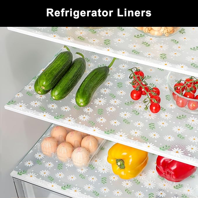 Cooyes Shelf Liner – Premium Non-Adhesive Cabinet & Drawer Liner for Kitchen – Waterproof Shelf Paper with Modern Pattern – Durable EVA Cabinet Mat – Easy to Cut （12" W x 360" L）