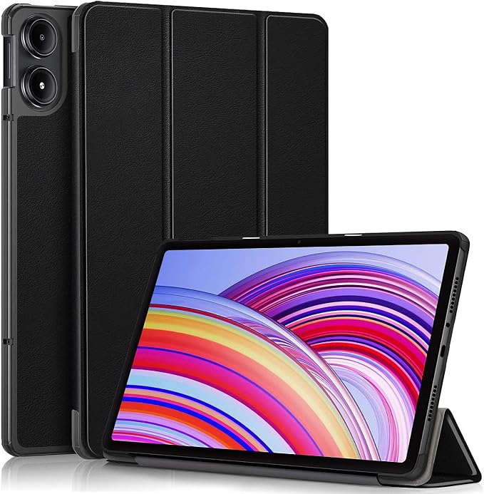 Caweet Case for Xiaomi Redmi Pad 2 PRO 12.1 Inch 2025 Released Lightweight Hard Back Shell Tri-Fold Stand Cover with Auto Sleep/Wake Almond Blossom