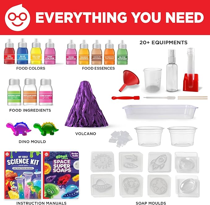 Doctor Jupiter Super Science Gift Set | Set of ‘My First Science Kit’, ‘Space Super Soaps’ for Kids Ages 4+ | Birthday Gift Ideas, STEM Learning & Educational Toys for 4-5-6-7-8 Year Old Boys & Girls