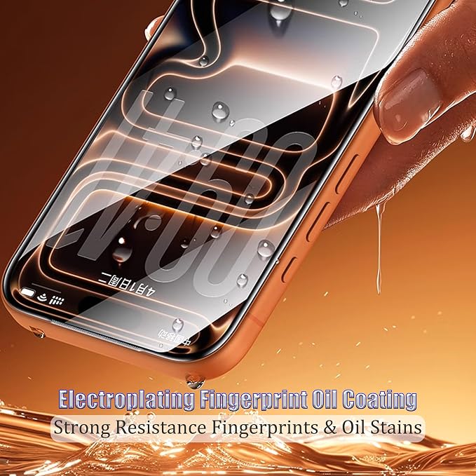 16 Pro Screen ProtectorAuto-Dust Removal Compartment With IPhone 16 Pro Screen Protector with Dust Free Chamber [Zero Bubble] 9H+Tempered Glass Films Shockproof (16 Pro)