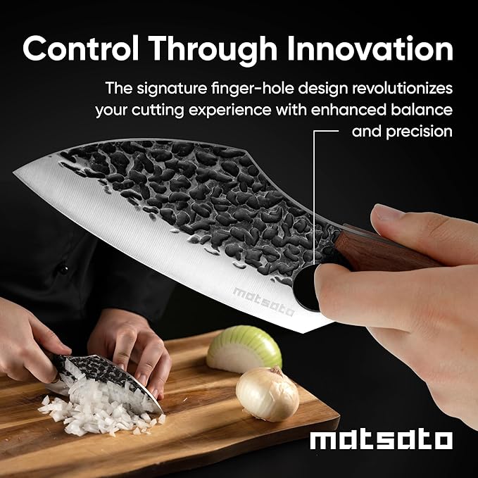 Matsato Japanese Steel Chef Knife – Kitchen Knife for Meat & Vegetables