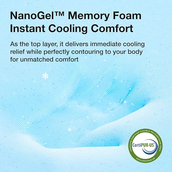 Novilla Queen Mattress, 10 Inch Queen Size Memory Foam Mattress in a Box, Gel Memory Foam Mattress for Comfort Sleep &Cooling Night Sleep, CertiPUR-US Certified