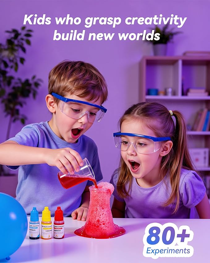 80+ Science Experiment Kit for Kids Ages 8+, Birthday Gift Ideas for Kids, STEM Learning & Educational Toys, First Science Kit for Boys Girl