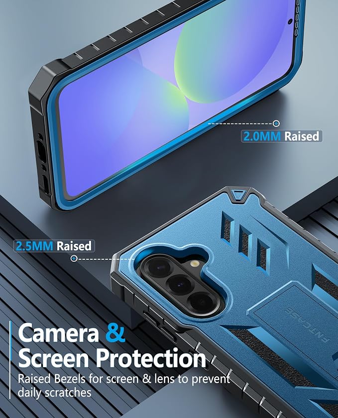 FNTCASE for 11 Pro XL Case Rugged Kickstand 2 Front Frames Black | Built-in Screen Protector 20FT Military-Grade Drop Protection Rugged Heavy Duty Shockproof Full Body Protective Cover