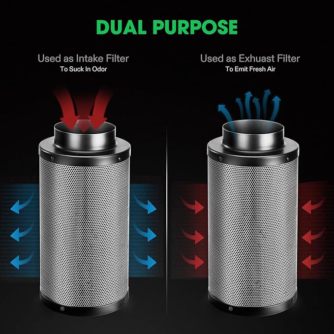 VIVOSUN 4 Inch Air Carbon Filter Smelliness Control