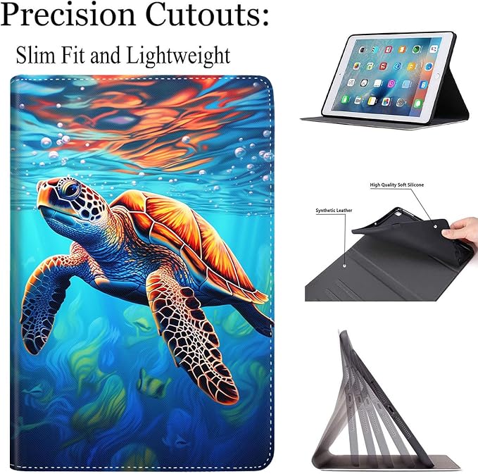 Case for Samsung Galaxy Tab S10 FE Plus 5G Multi-Angle Stand Smart Cover Shockproof with Auto Wake/Sleep for Galaxy Tab S10 FE+ 13.1 Inch (SM-X620/SM-X626B) 2025 Magic Mushrooms Fungus