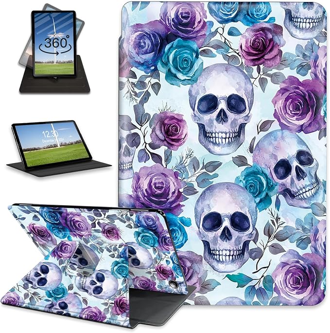 for Amazon Fire Max 11 2023 Release Table Case 11'' Rotating Auto Wake Sleep Leather Table Case for Amazon Fire Max 11 2023 Release Stand Bird Flowers Design for Woman Man