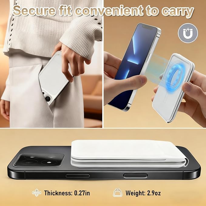 Magnetic Phone Stand Compatible with All Smartphones 17/16/15/14/13/12 Series Slim PU Leather Desk Stand with Angle Adjustment Portable &amp Includes 1 Strong Magnetic Ring for Any Phone(Pink)