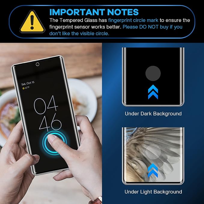 FANGTIAN 3-Pack 3D Curved for Pixel 7 Pro Screen Protector Tempered Glass | 6.7-inch Easy Installation HD Clear Fingerprint Unlock Case-Friendly [Alignment Tool] [9H]