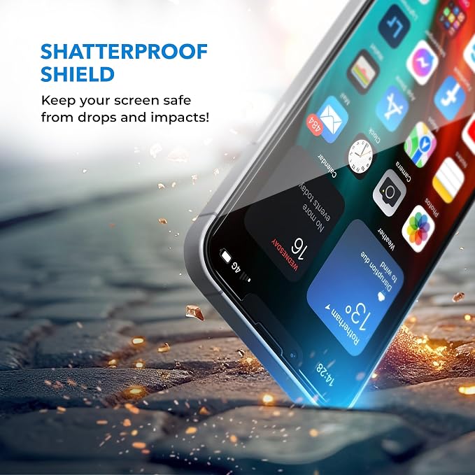 Deppa Premium Screen Protector for iPhone 13 Mini (5.4) 2 Pack | Anti-Fingerprint | Bubble-Free | Easy Installation Kit | Ultra-Resistant