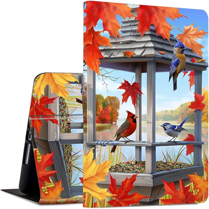 Slim Case for Samsung Galaxy Tab S11 5G 11 Inch (2025) PU Leather Tablet Cases Flip Folio Multi-Angle Viewing Stand Protective Smart Shell Cover with Auto Wake/Sleep A Crow Skull