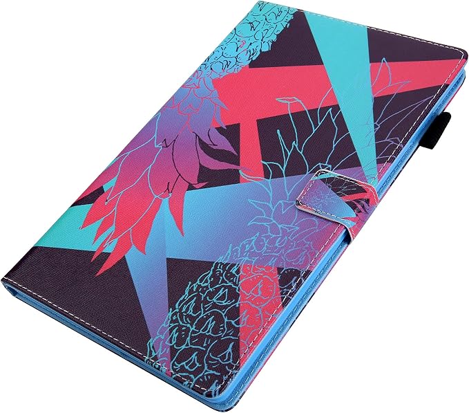 for Galaxy Tab A 8.4 Case 2020 Model (SM-T307/T307U) with Pencil Holder Pockets Multi-Angle Viewing Folio Stand PU Leather Shockproof TPU Cover for Samsung Tab A 8.4 T307 Black Rose Flower