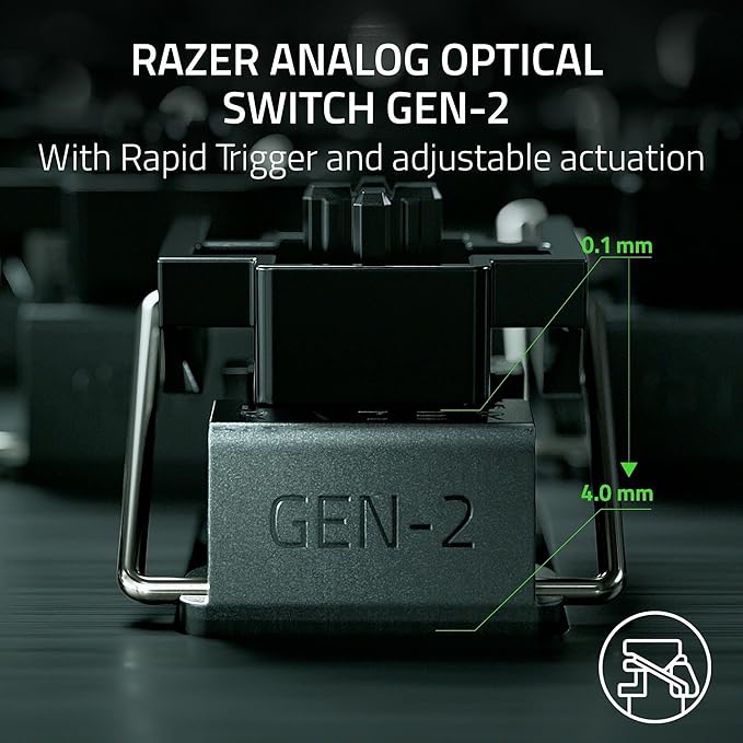 Razer Huntsman V3 Pro Mini 60% Gaming Keyboard: Analog Optical Switches w/Rapid Trigger & Adjustable Actuation - Onboard Adjustments - Dual-Purpose Mod Keys - Doubleshot PBT Keycaps - Black… (Renewed)