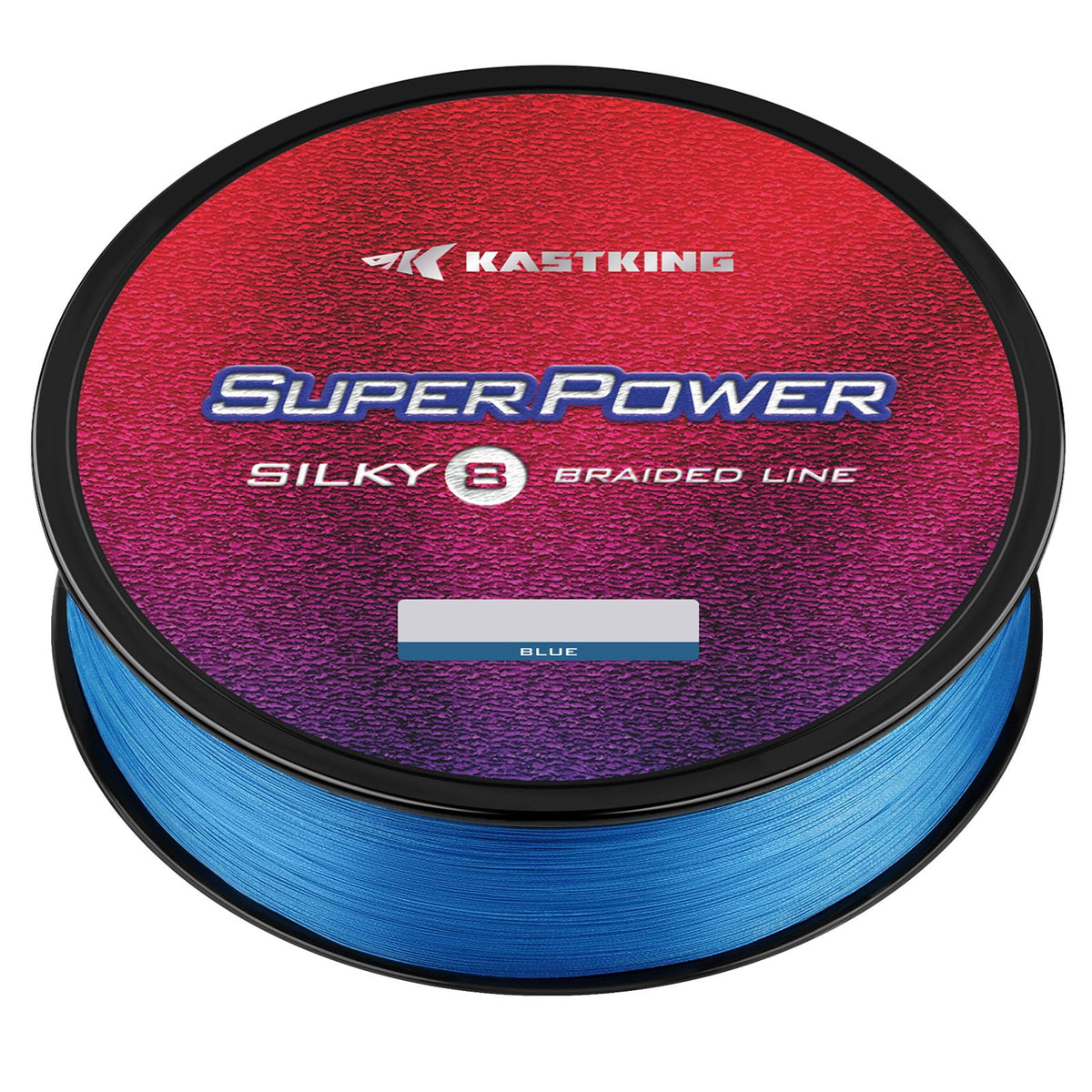 KastKing Superpower Silky8 Braided Fishing Line, Blue, 8 Strands, 30 LB, 500 Yds